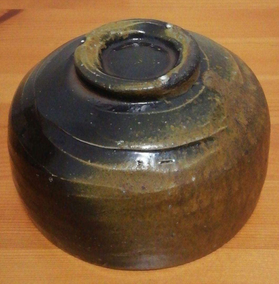 伊勢崎創作　備前焼　黒　茶碗　共箱　略歴付　茶道具