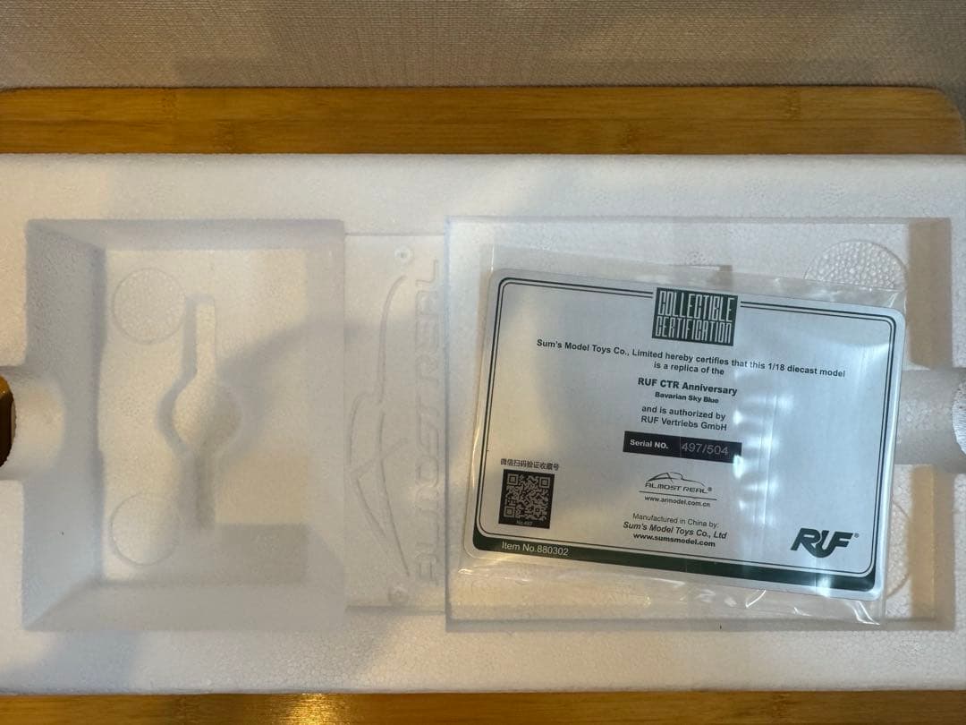 【ALMOST REAL】限定504台 RUF CTR 2017 Blue