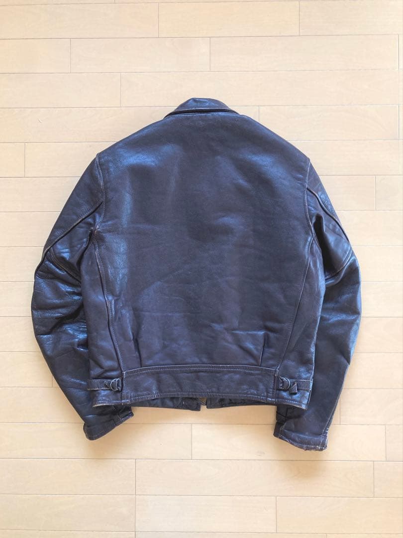 タウバーズ TAUBERS ビンテージ レザー ジャケット60s70sライダース