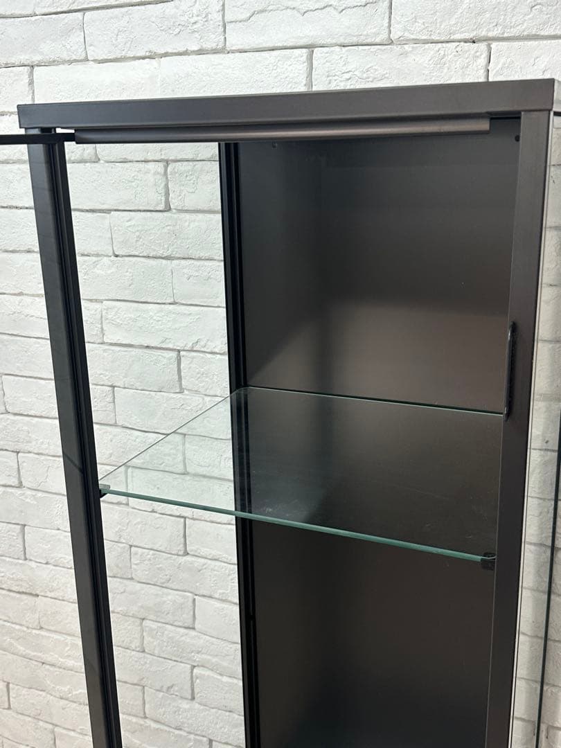 ②【東京都内23区配送無料】イケア　ガラス　コレクション　ケース　キャビネット