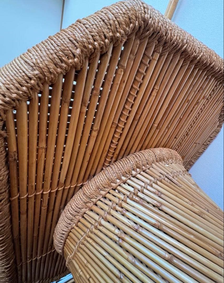 希少激レア！　ラタンテーブル　アンティーク