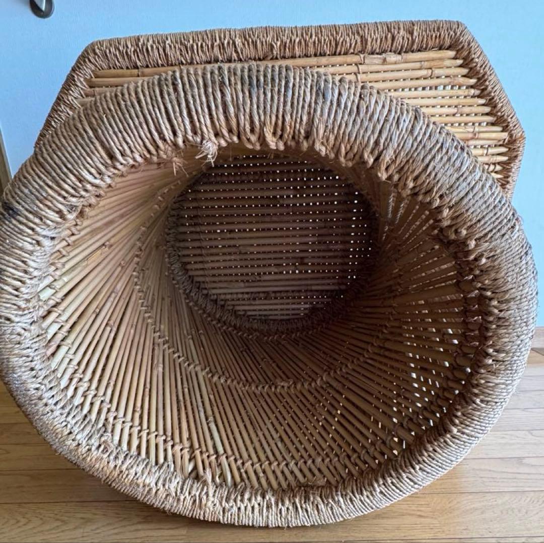 希少激レア！　ラタンテーブル　アンティーク