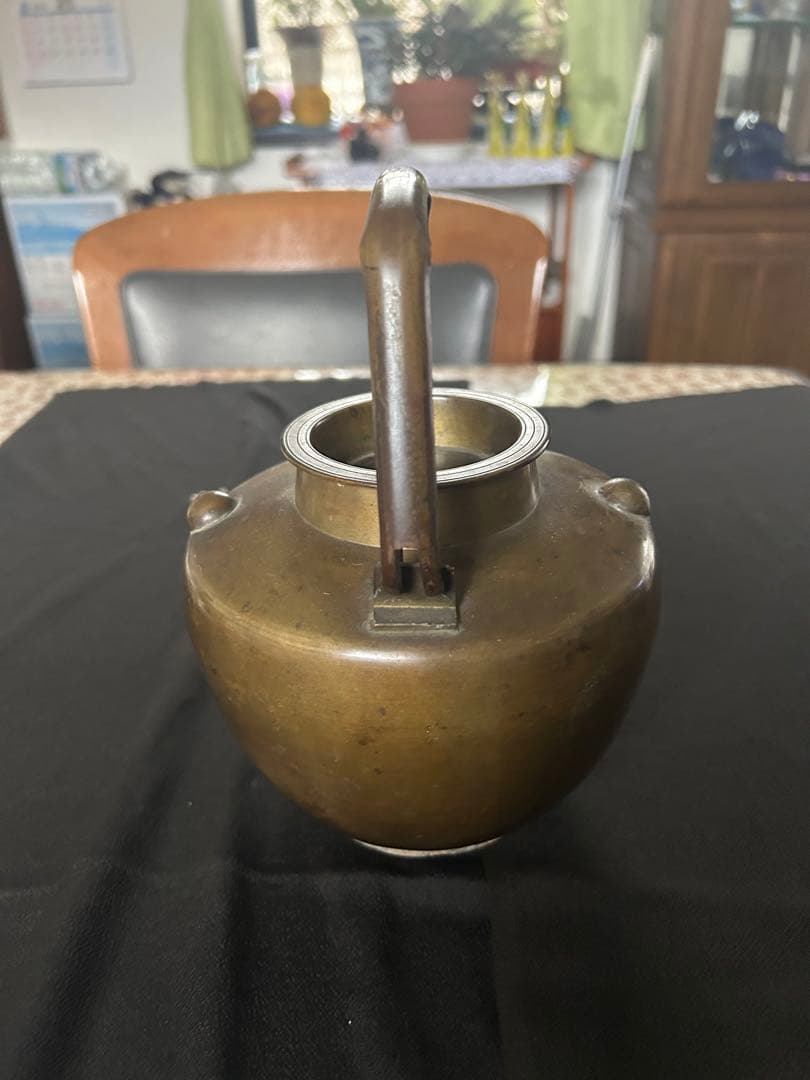 中国古玩急須　煎茶道具　煎茶道　煎茶　金属　鉄瓶　骨董　アンティーク