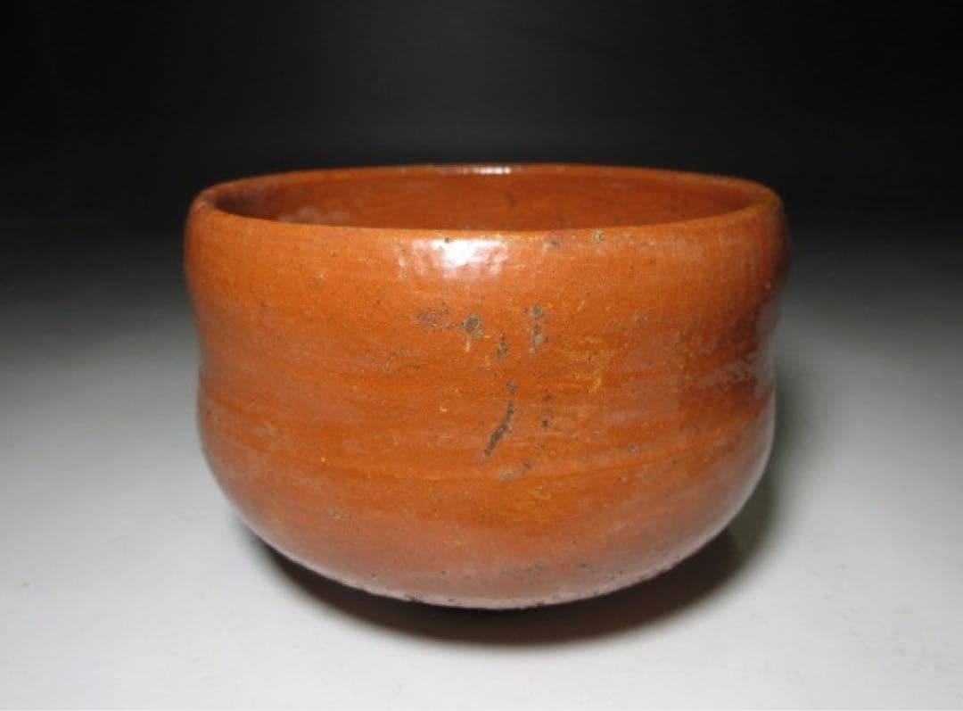 楽吉左衛門十代 旦入 赤 茶碗☆共箱・仕覆☆楽吉左衛門十一代 慶入 書付