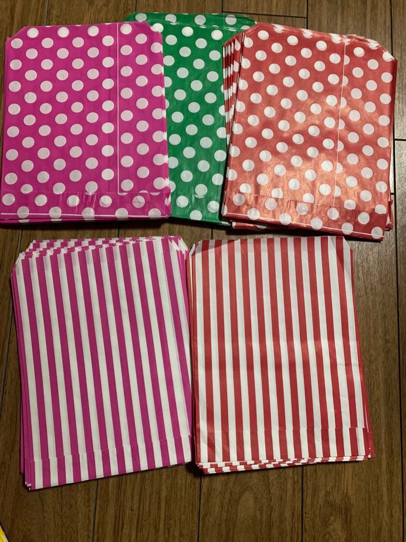 海外紙物　人気イギリス　キャンディ袋　カラフルセット　24種　大量！！　480枚