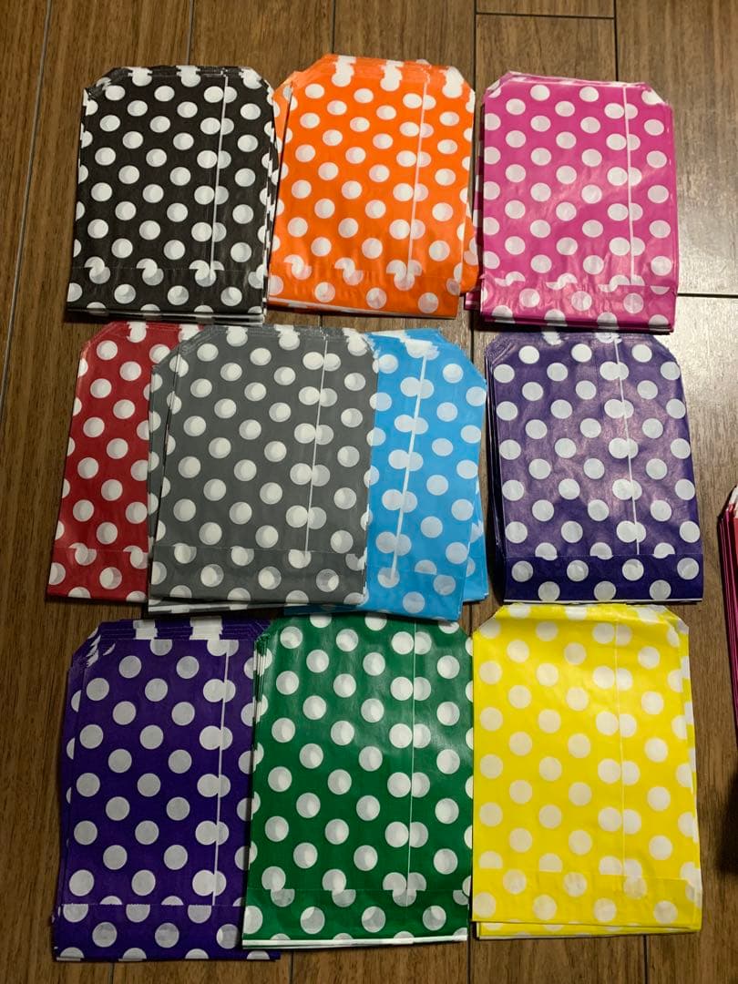 海外紙物　人気イギリス　キャンディ袋　カラフルセット　24種　大量！！　480枚