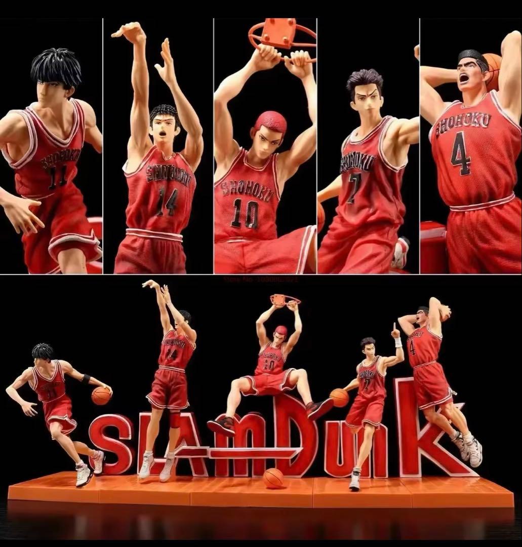スラムダンク　フィギュア　5体セット　桜木花道　流川　赤木　三井　宮城