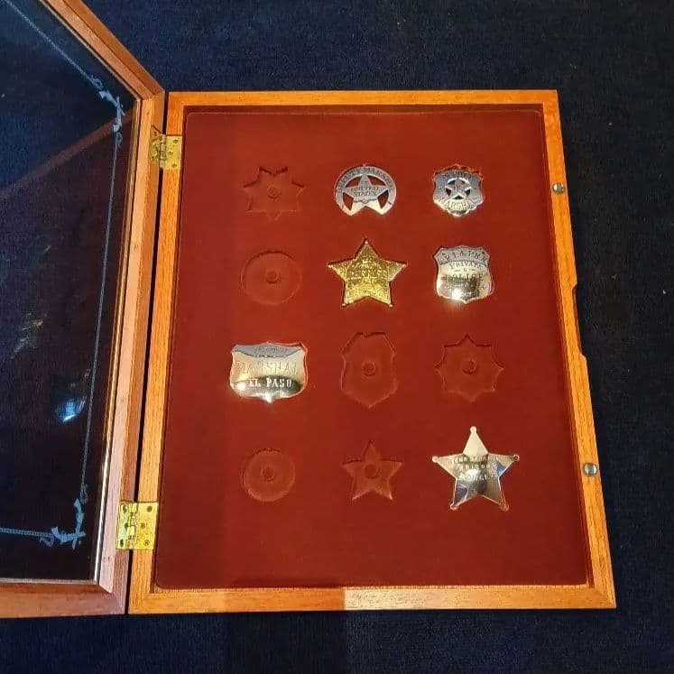 アメリカ連邦保安官バッジ６種 スターリングSV 約123g フランクリンミント