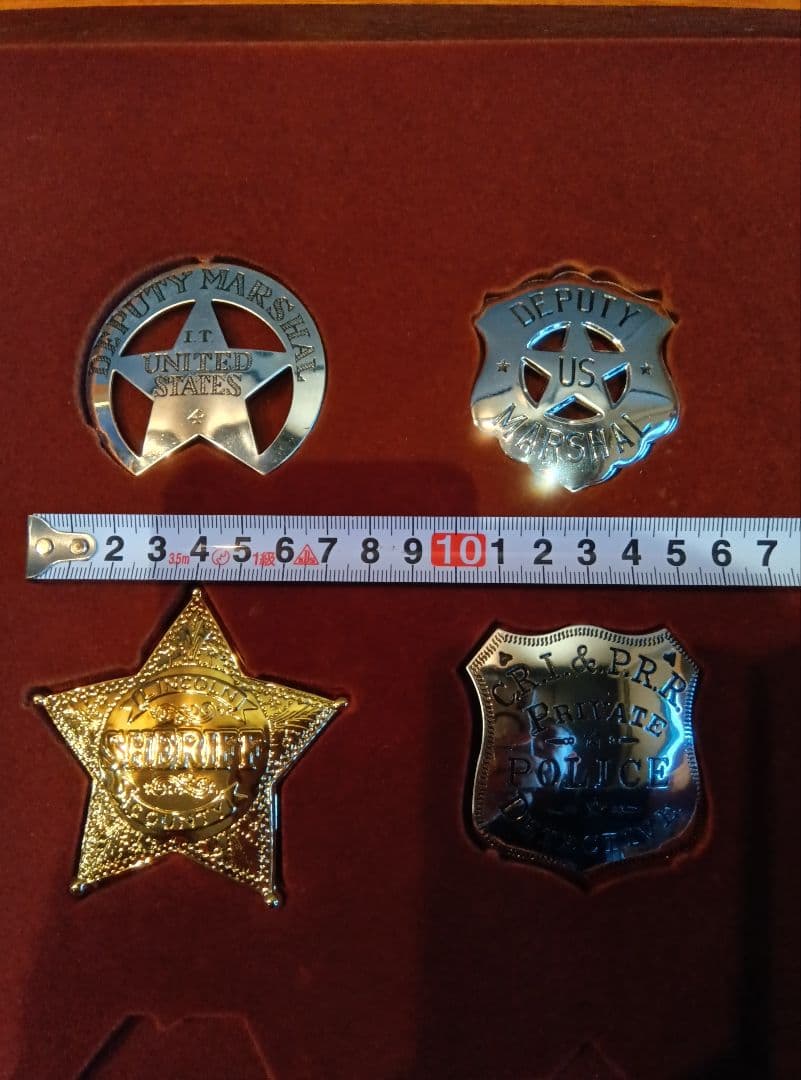 アメリカ連邦保安官バッジ６種 スターリングSV 約123g フランクリンミント