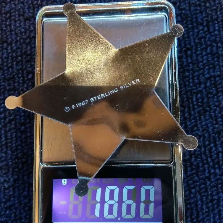 アメリカ連邦保安官バッジ６種 スターリングSV 約123g フランクリンミント