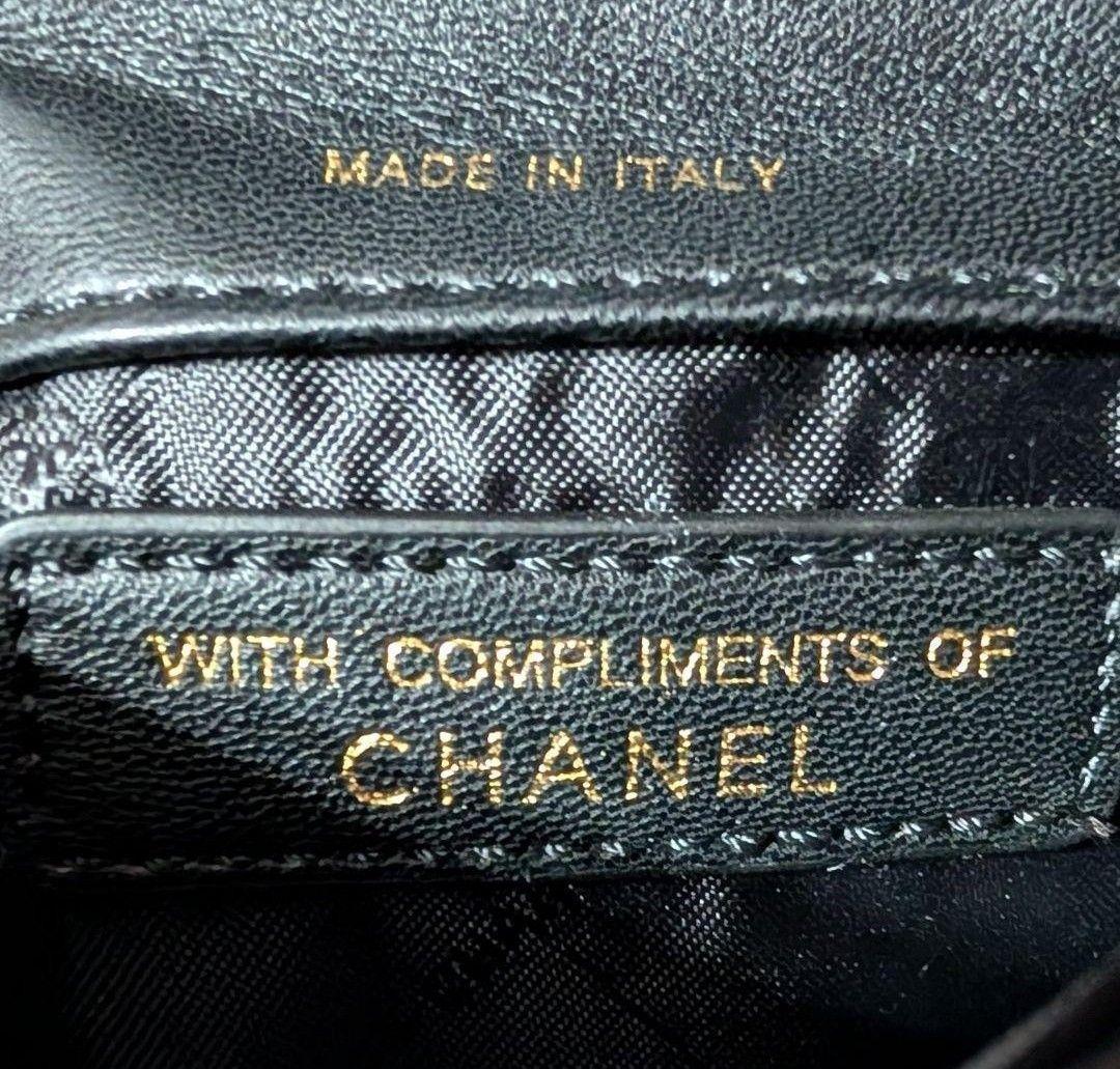 CHANEL ブラックキルティングチェーンショルダーバッグ ミニマトラッセ