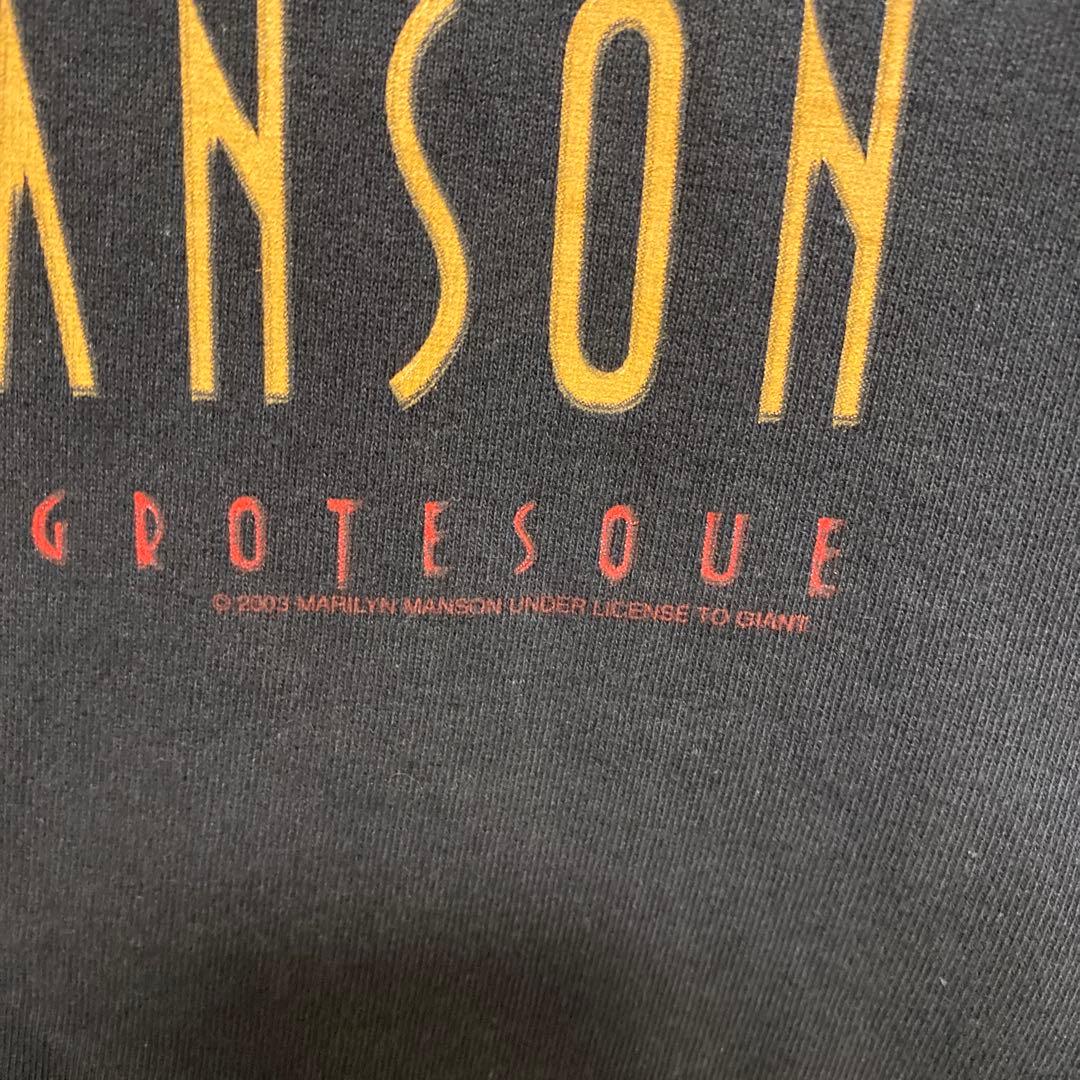 マリリンマンソンGOLDEN OF GROTESQUE 2003 ツアーTシャツ