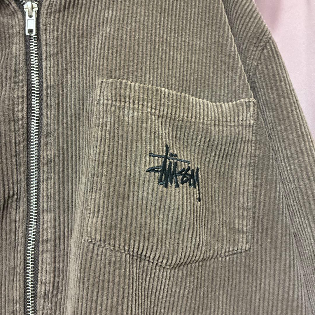 STUSSY コーデュロイ ジャケット グレー