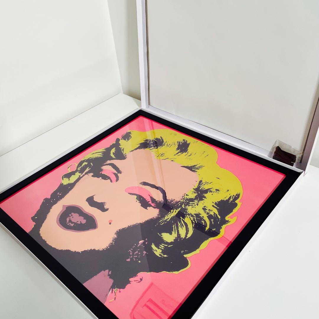 額付【50cm×50cmポスター】アンディ ウォーホル 「マリリンモンロー」