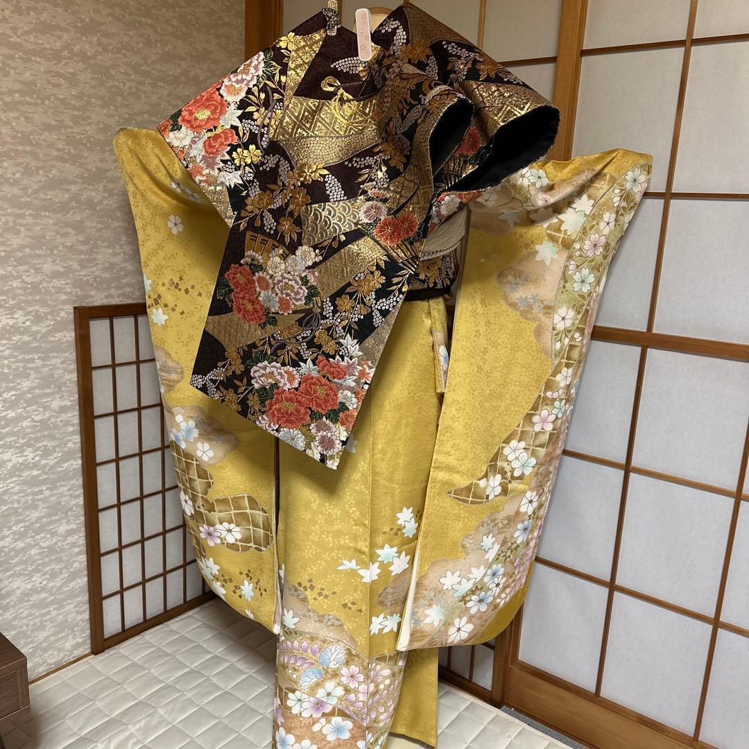 麗らかな春の風　振袖フルセット　成人式前撮り謝恩会