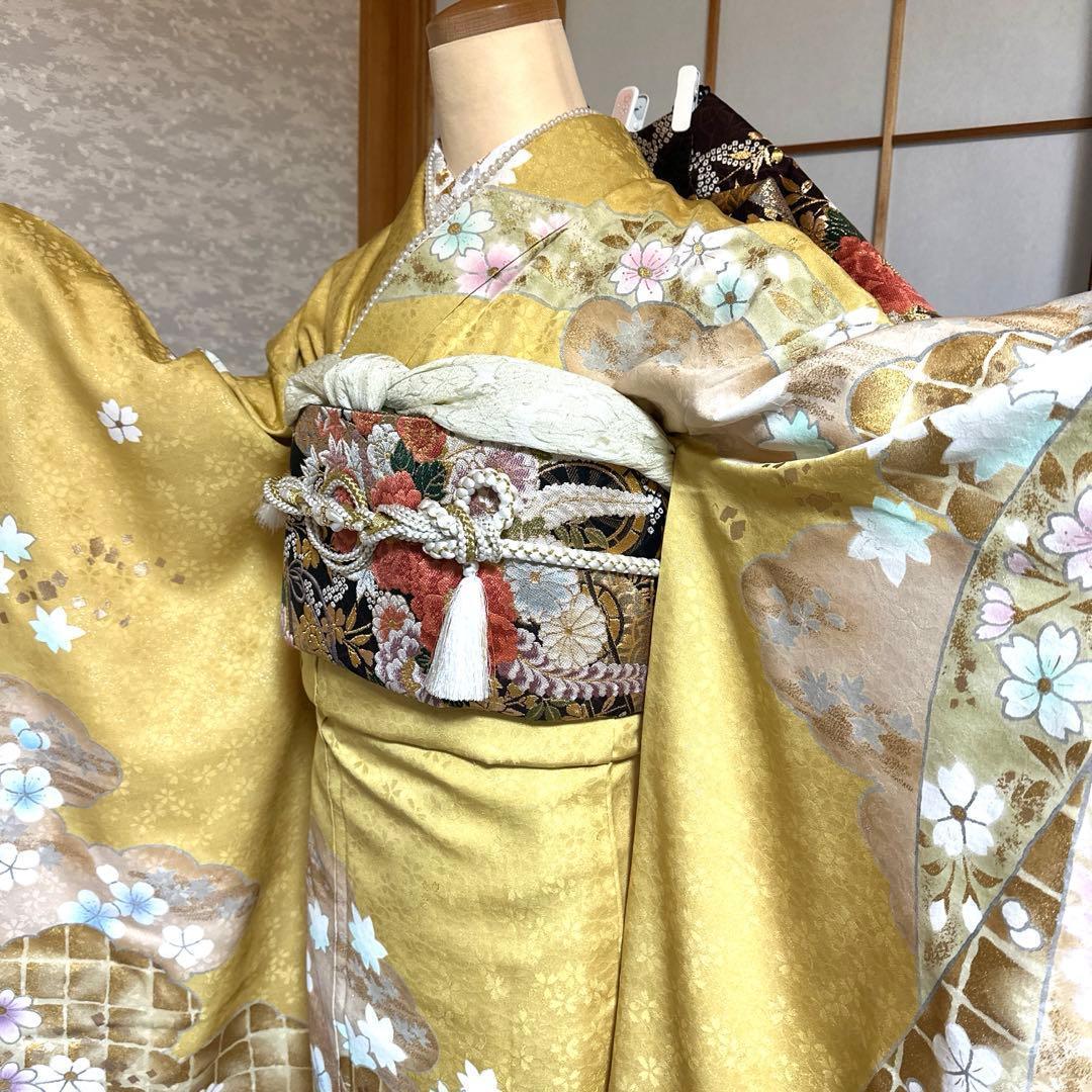 麗らかな春の風　振袖フルセット　成人式前撮り謝恩会