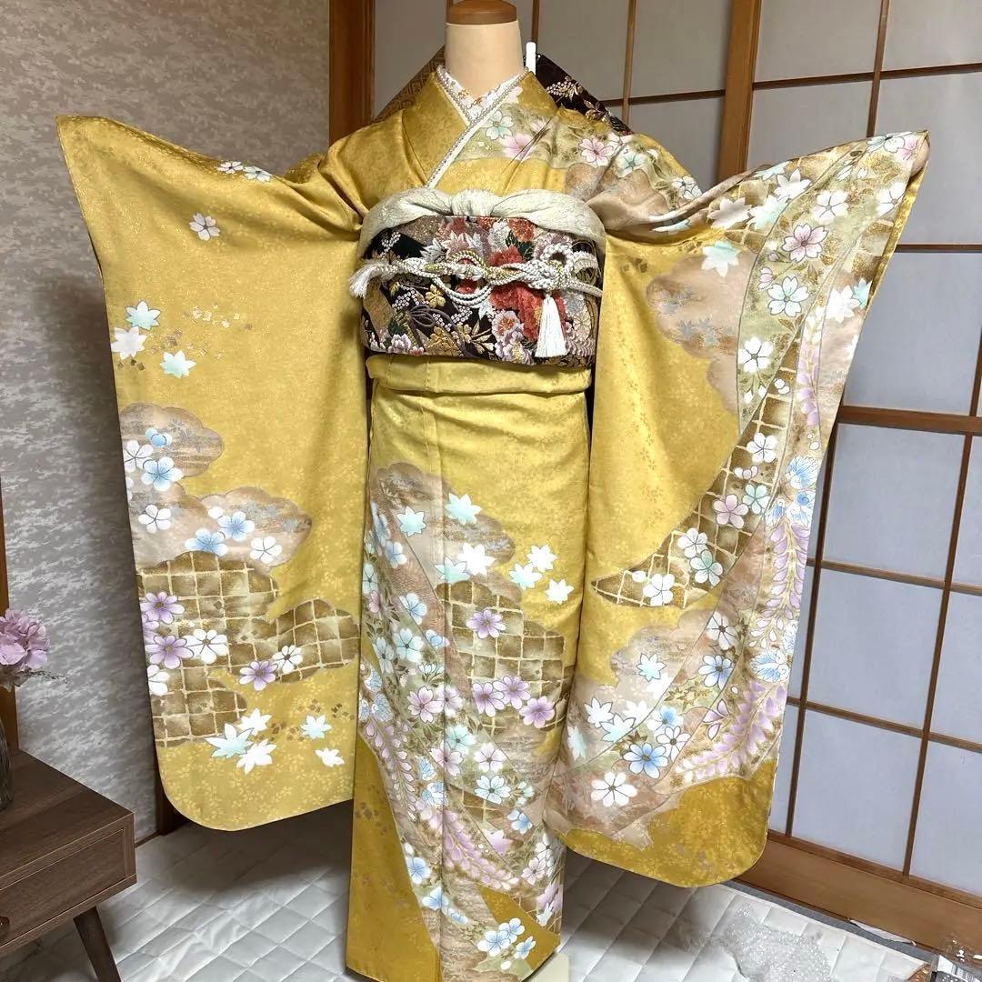 麗らかな春の風　振袖フルセット　成人式前撮り謝恩会