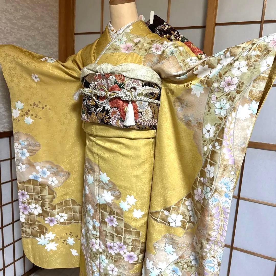 麗らかな春の風　振袖フルセット　成人式前撮り謝恩会