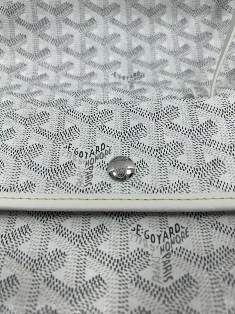 GOYARD PM ホワイト レディース PVC レザー トート