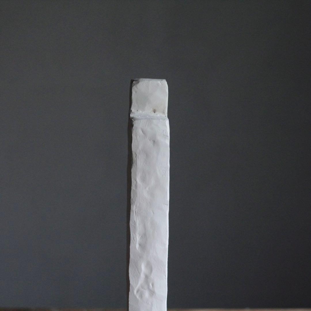 石塑粘土 立体作品 「高い塔の家 No.5」現代美術 art sculpture