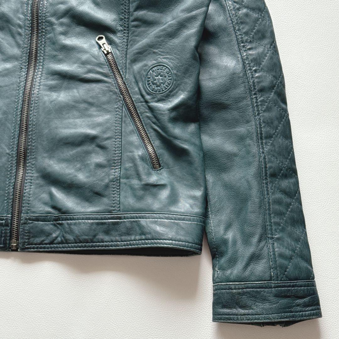 【希少】RIDEZ シングルライダース M グリーン　シープレーザー