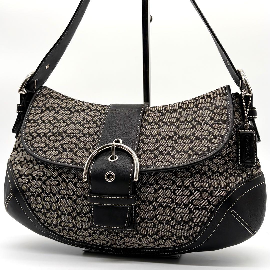 COACH コーチ ソーホー ワンショルダー ミニシグネチャー ブラック