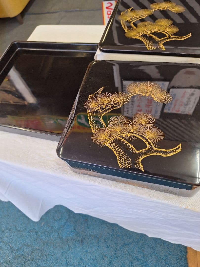 新品！河和田(越前)塗り二ッ重ね御重