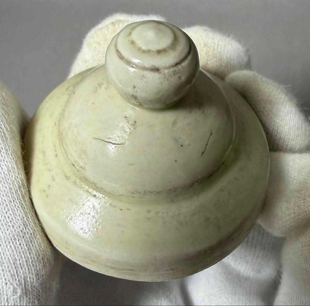 中国 定窯写　草花図水注　f2251108