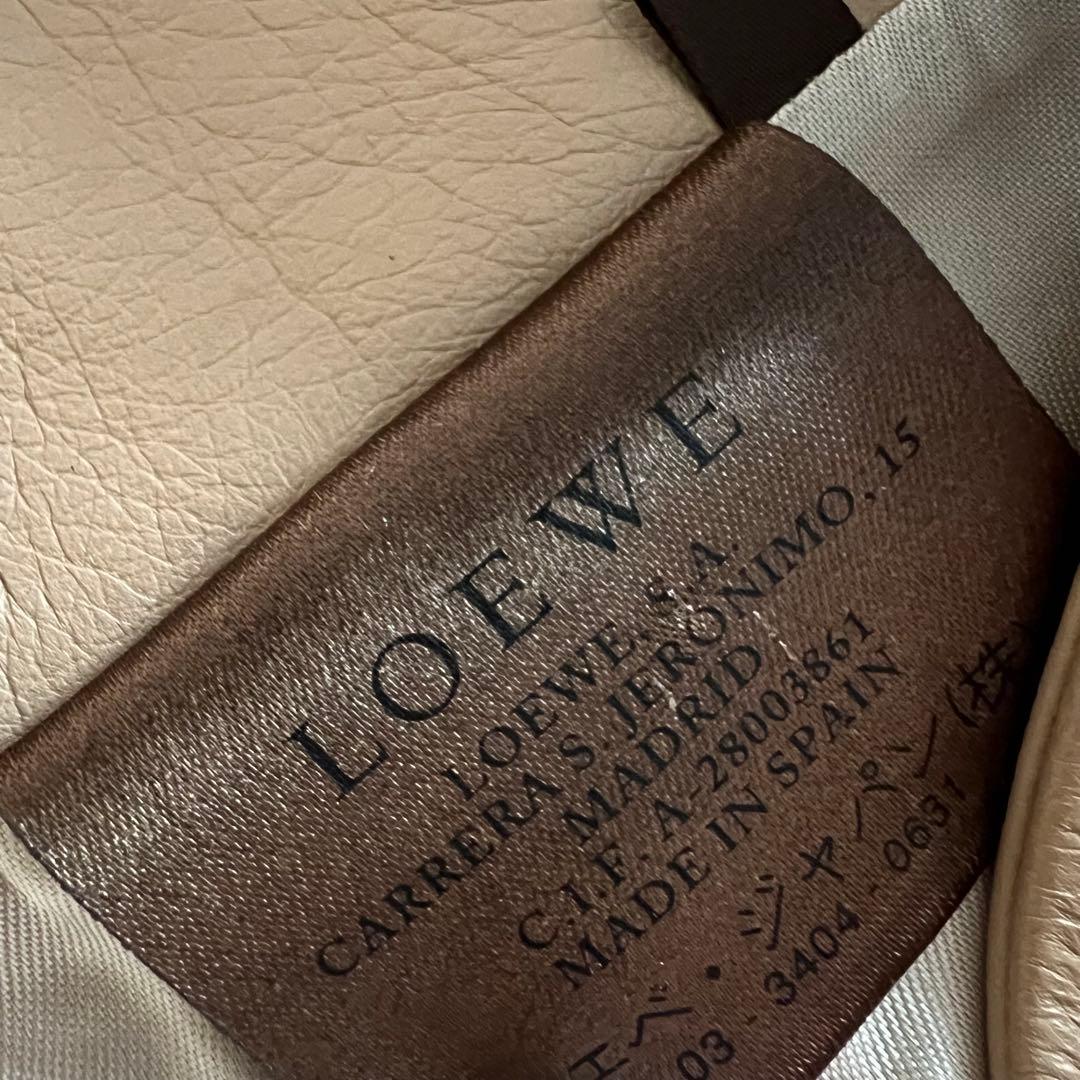 LOEWL ロエベ　レザーフレアスカート　美品