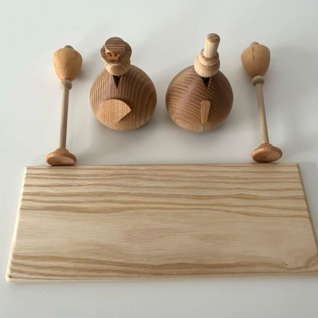 【新品/正規品】lemi toys木製雛人形　コンパクト　おひなさま