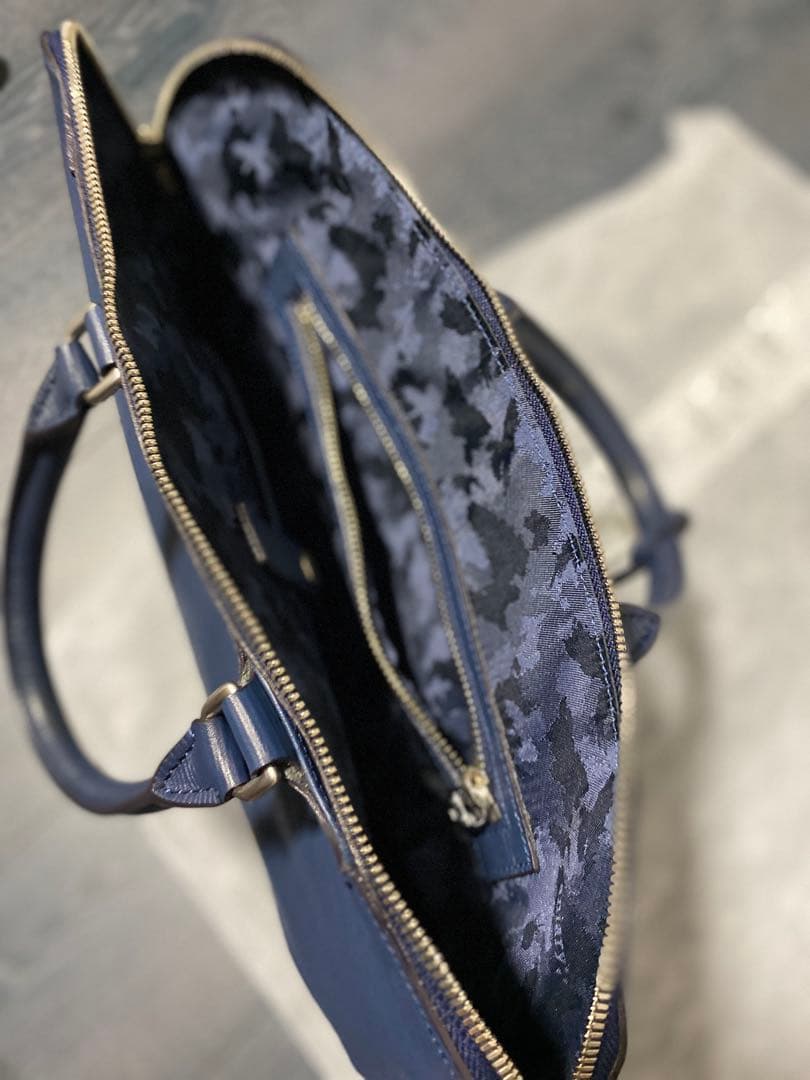 アニアリ　aniary ネイビー レザー ビジネスバッグ　美品　キレイ