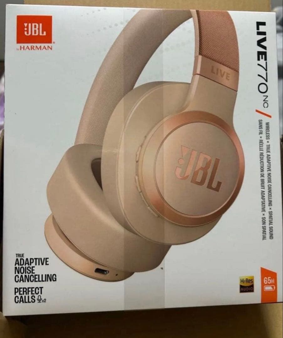 JBL Live 770NC ワイヤレスヘッドホン ゴールド