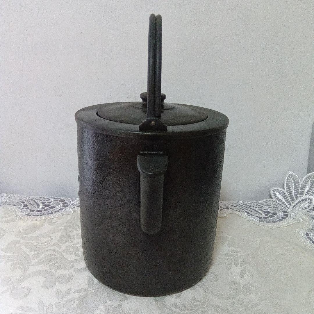 洗瓶　水次 　菊桐紋　茶道具　銅製