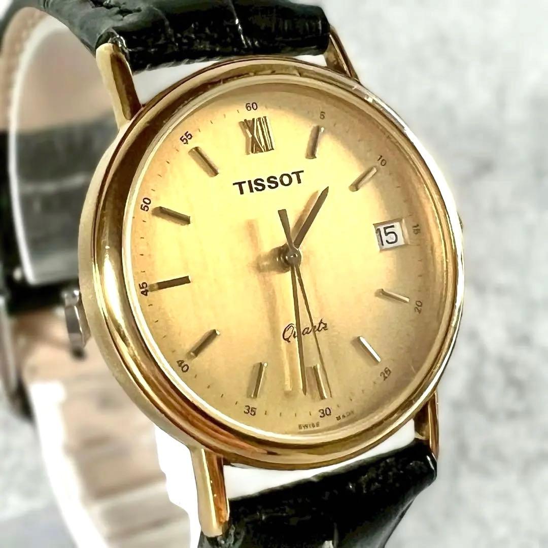 TISSOT ティソ クォーツ 腕時計 ゴールド C260 メンズ 稼働