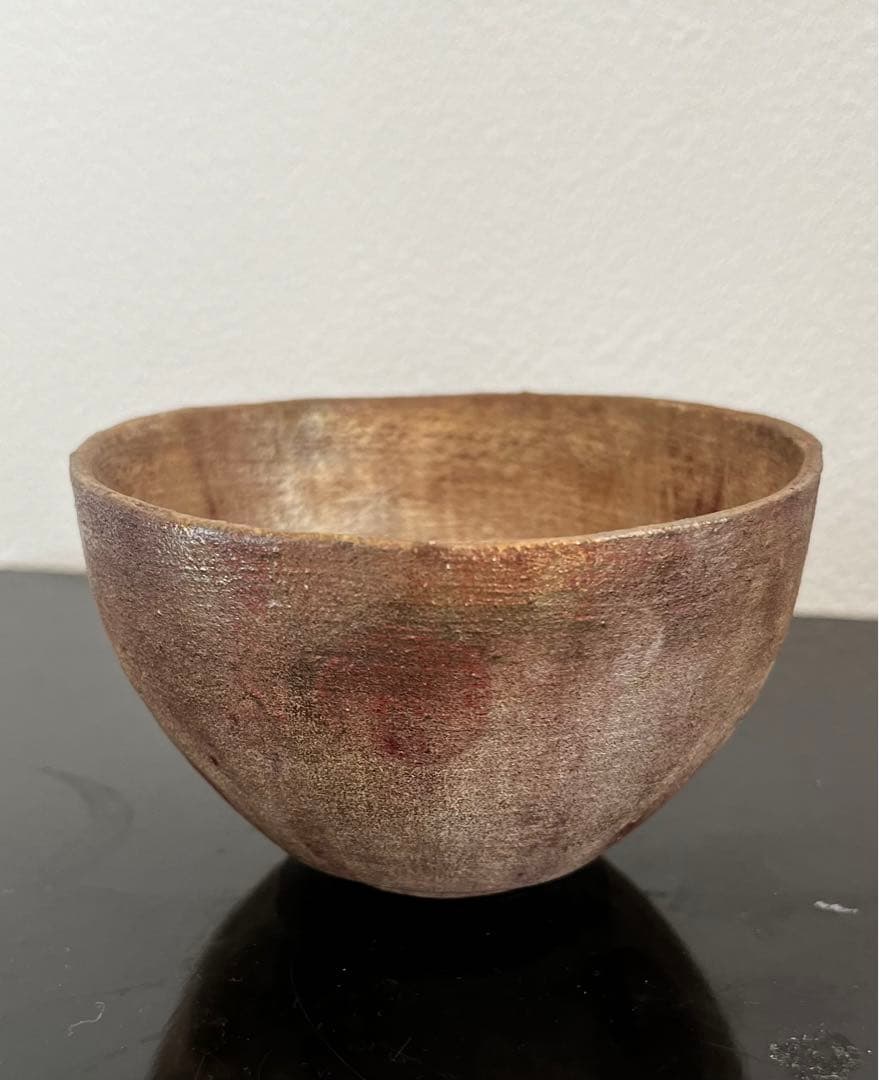 藤平寧　旅茶碗　小服茶碗　茶箱　茶籠　銀彩　ドット柄　ヴィンテージ　茶道