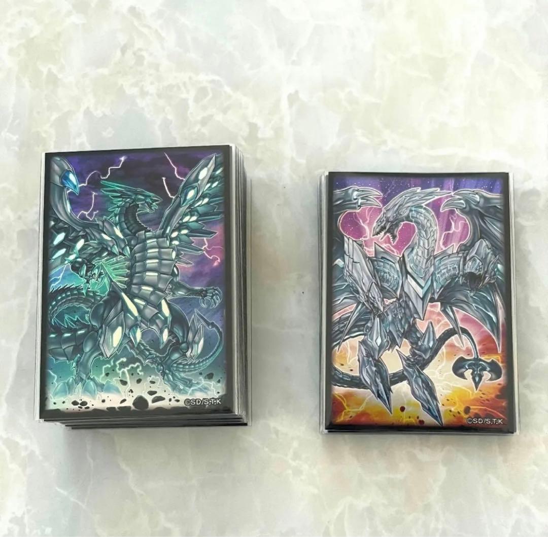 【遊戯王カード 】青眼の白龍 構築デッキ スリーブ3重