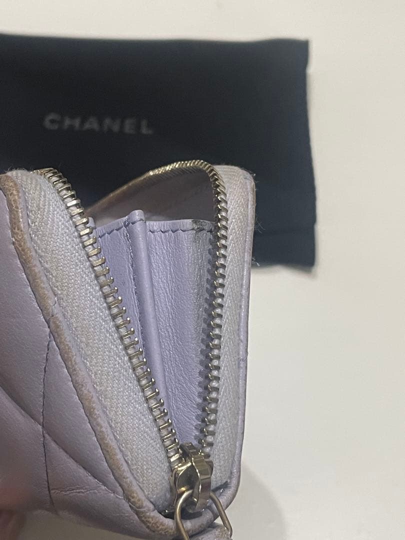 CHANEL 薄紫 ケース　カードケース