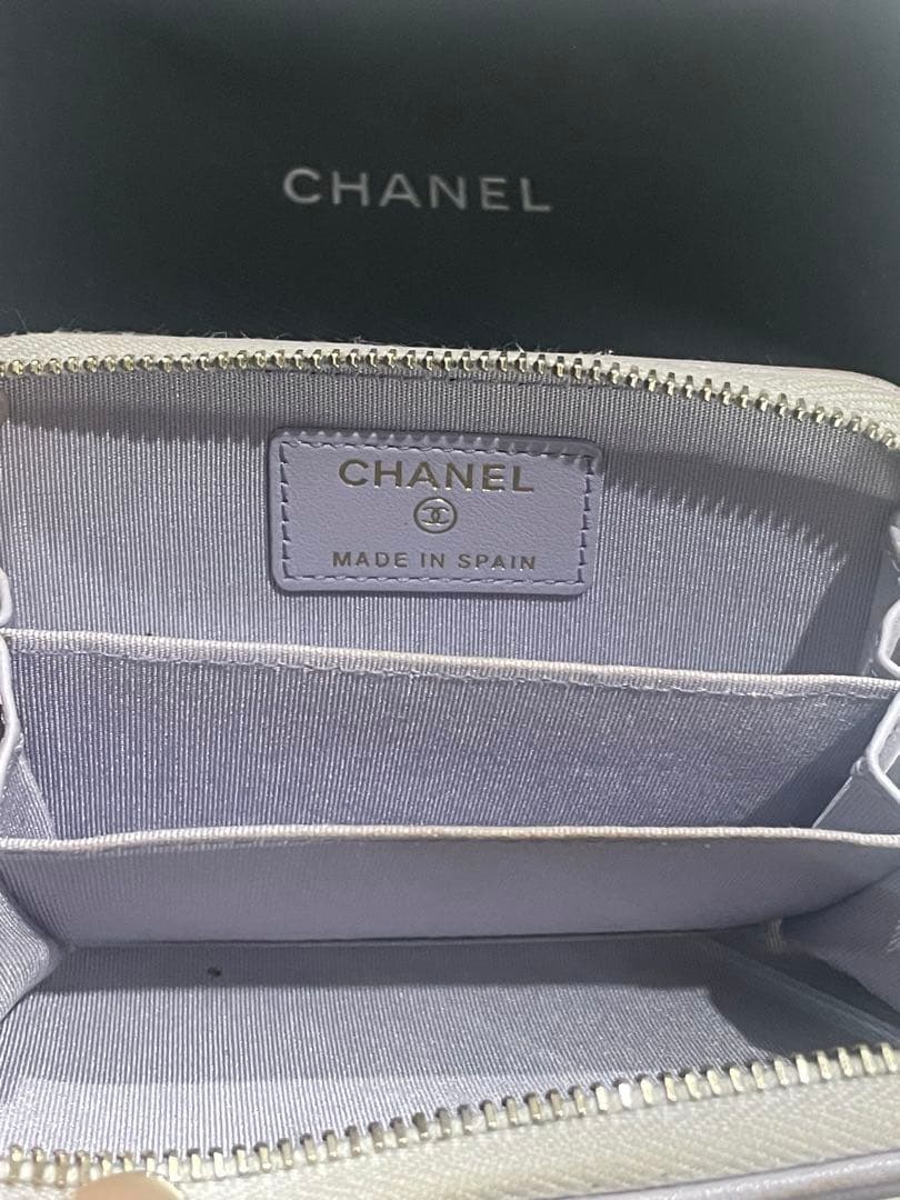 CHANEL 薄紫 ケース　カードケース