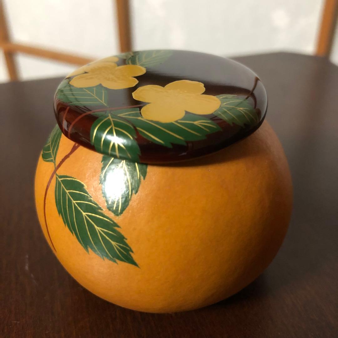 【箱有り】山吹　蒔絵　瓢箪　茶器　茶道具
