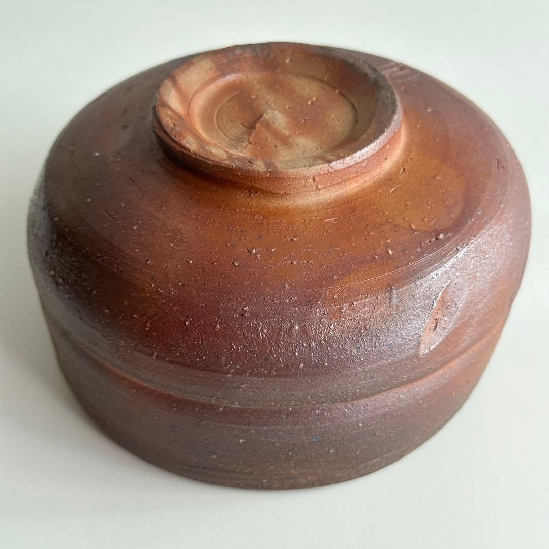 鈴木勝詞 備前 茶器 緋襷 牡丹餅 茶碗 共箱