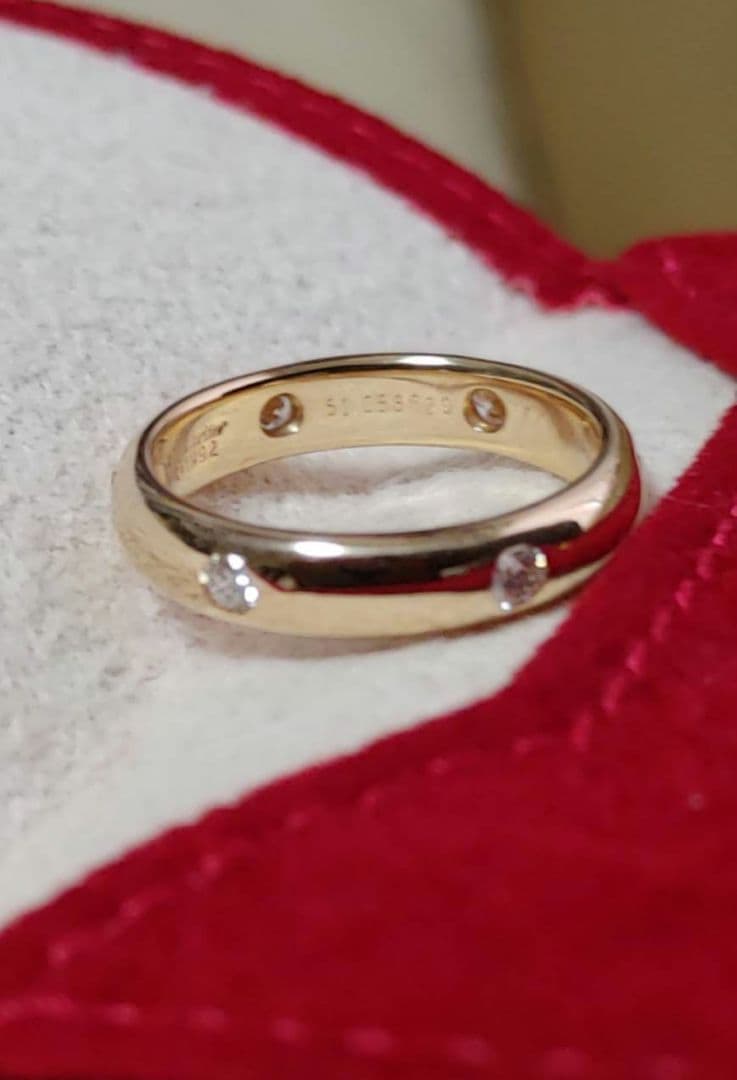 【証明書あり】Cartier　カルティエ　ステラリング　YG　ダイヤ6P　#51