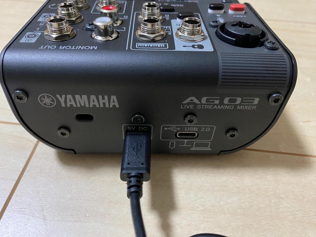 YAMAHA ヤマハ オーディオインターフェース ブラック AG03MK2 B