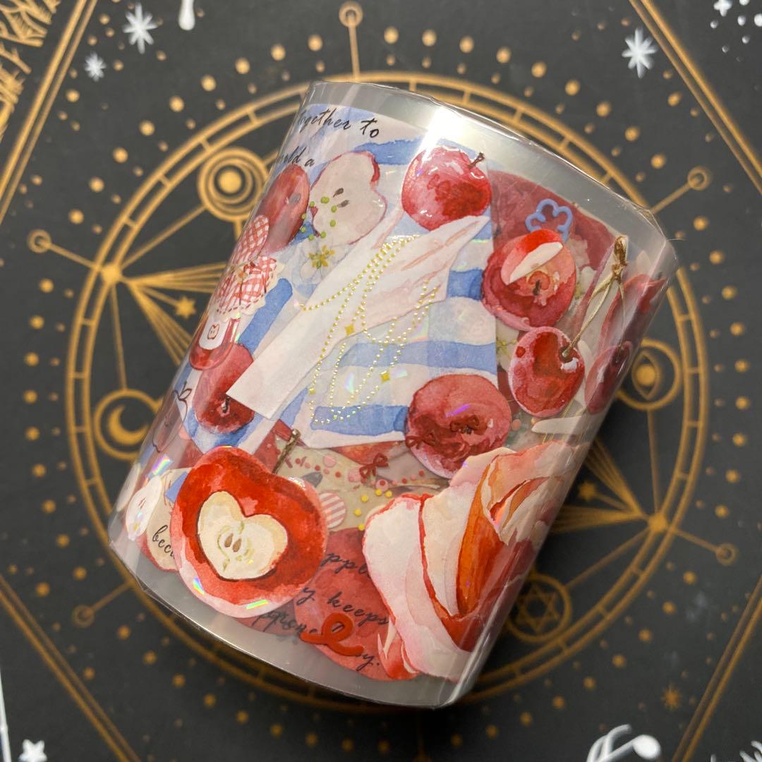 【M】海外　10m巻　貝殻光マスキングテープ　人物系/お花系/男の子　女の子