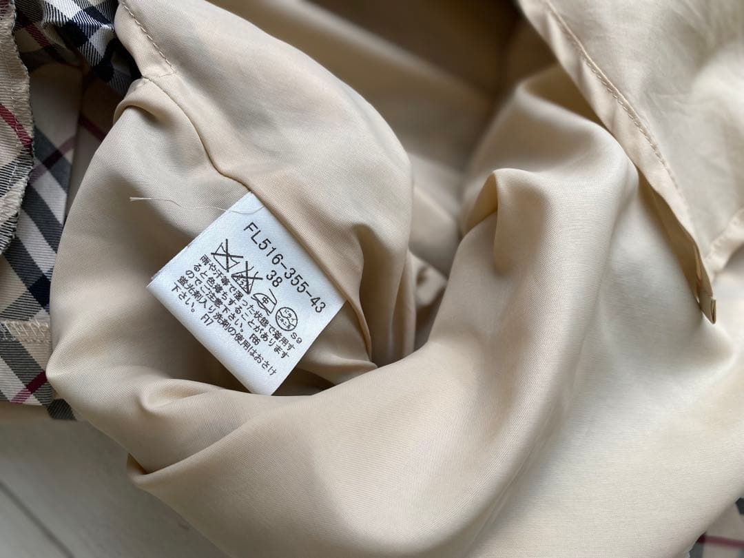 バーバリーブルーレーベル ノバチェック プリーツスカート38