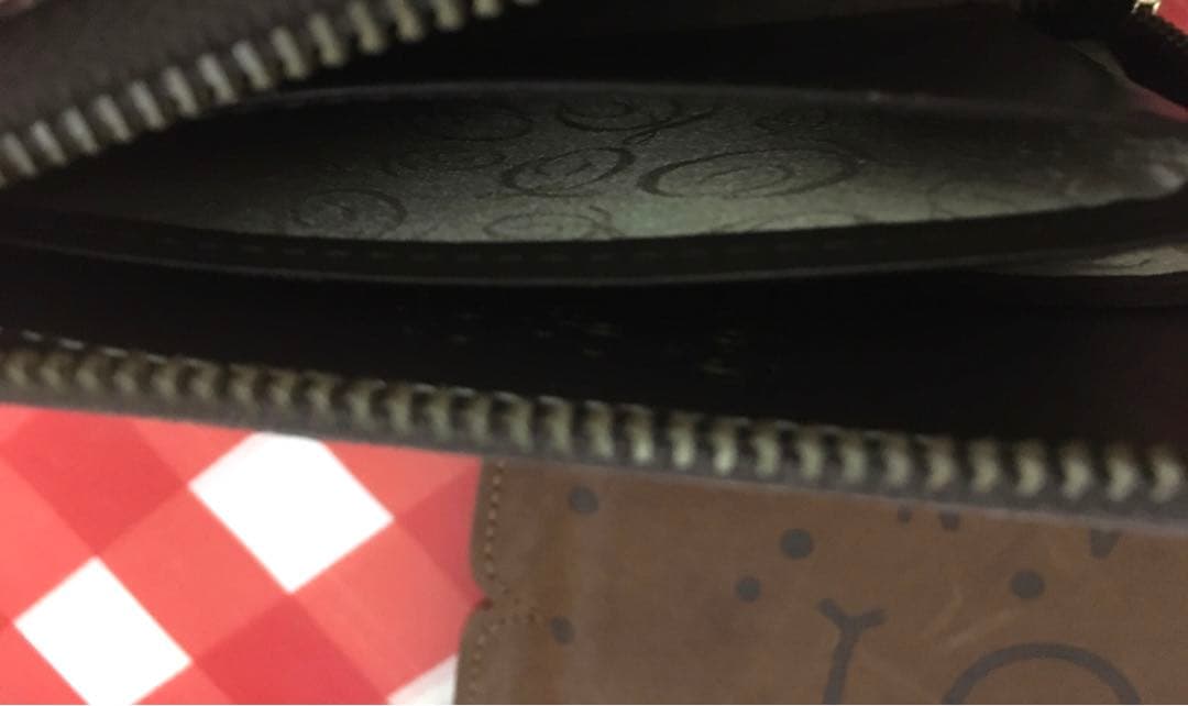 Q-pot チョコレート L字ファスナー コンパクト財布 オマケあり