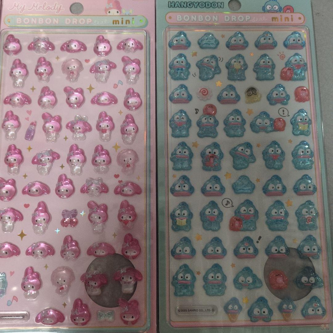 【正規品】サンリオ　ボンボンドロップシール　ミニ　8枚セット　コンビニ払い不可