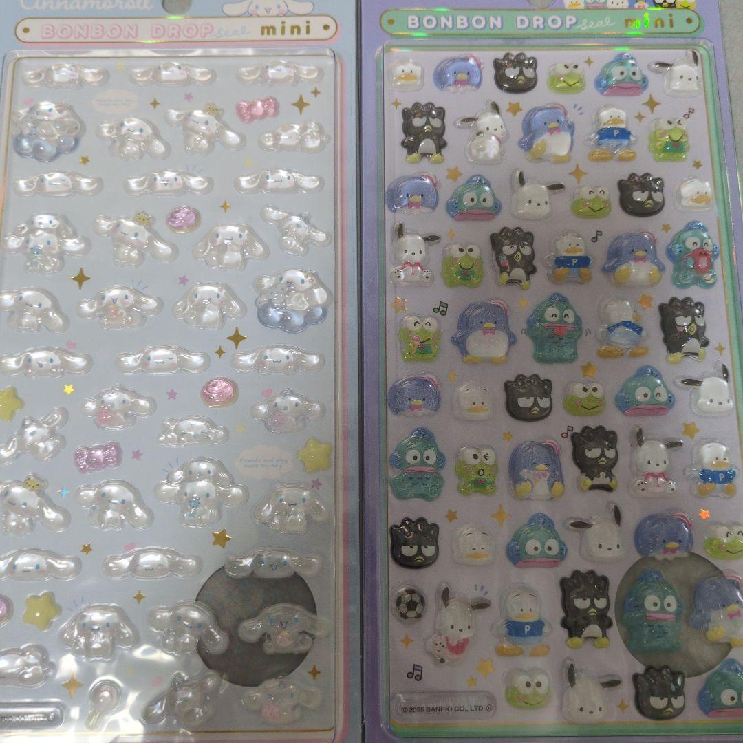 【正規品】サンリオ　ボンボンドロップシール　ミニ　8枚セット　コンビニ払い不可