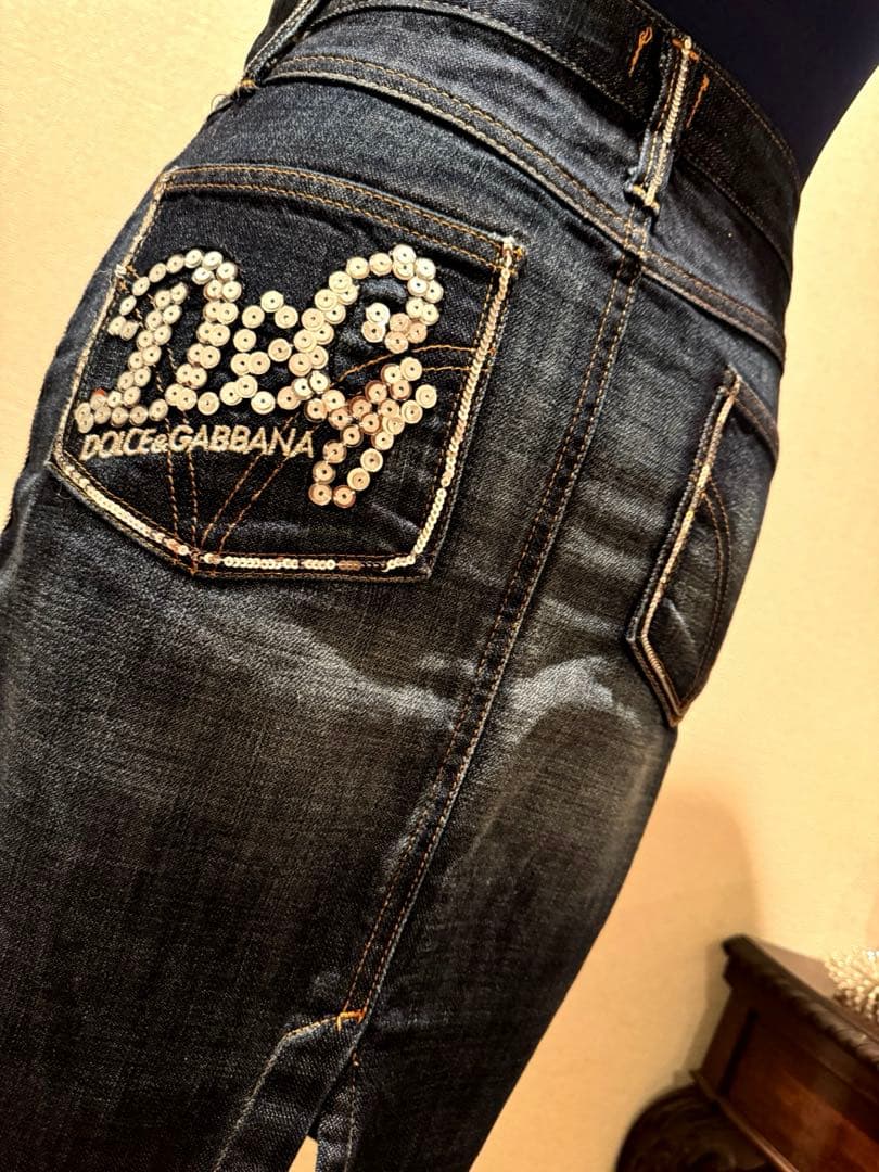 DOLCE＆GABBANA D&G 38/24 デニムスカート✨