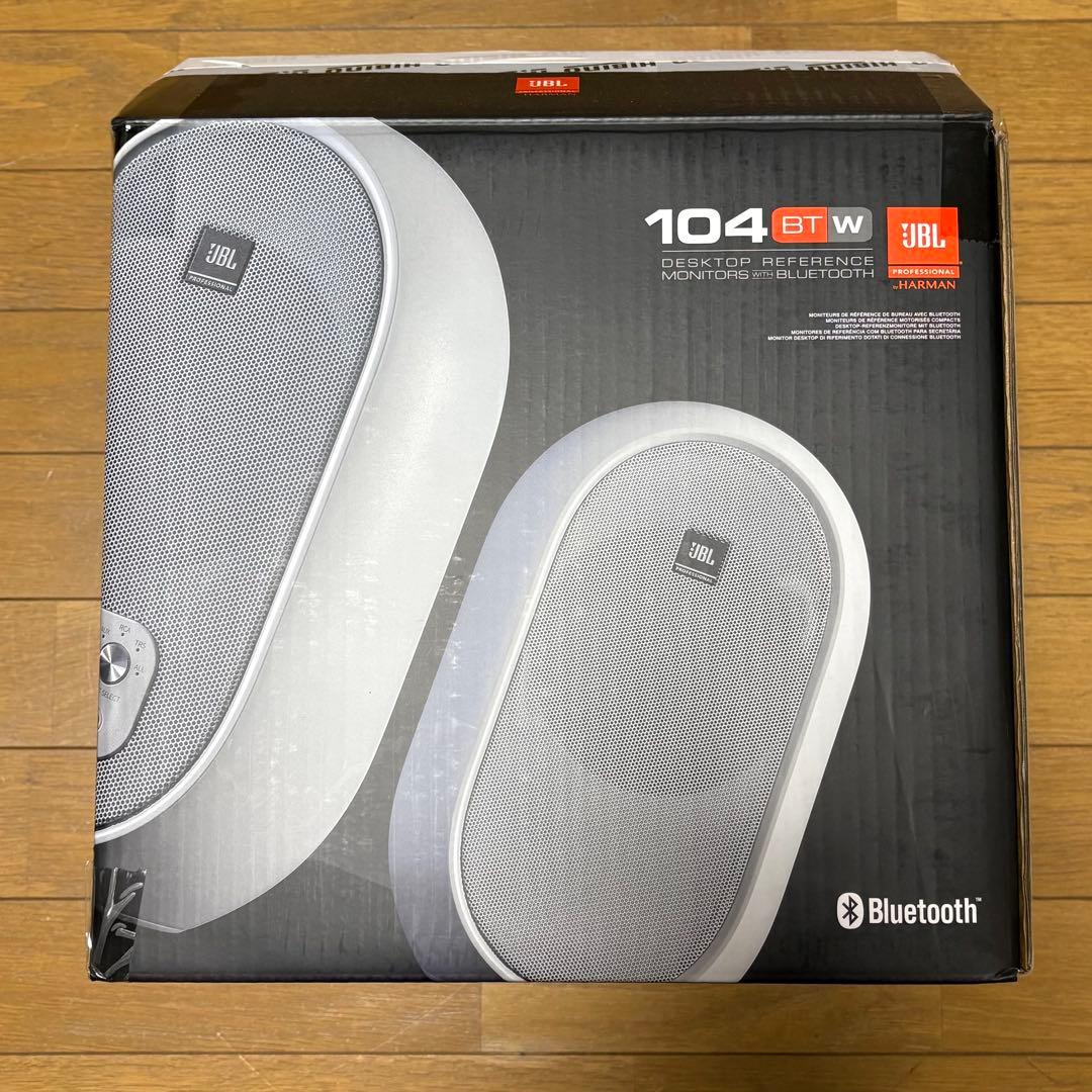 JBL 104-BTW 小型デスクトップ Bluetoothスピーカー ホワイト