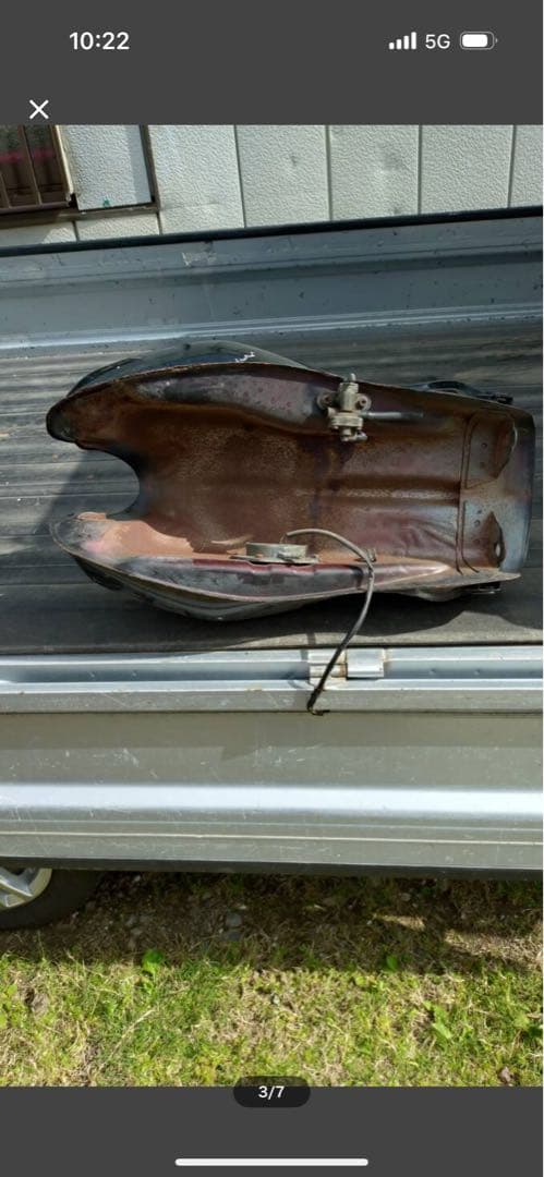 黒い流線型タンク　gsx400e ゴキ